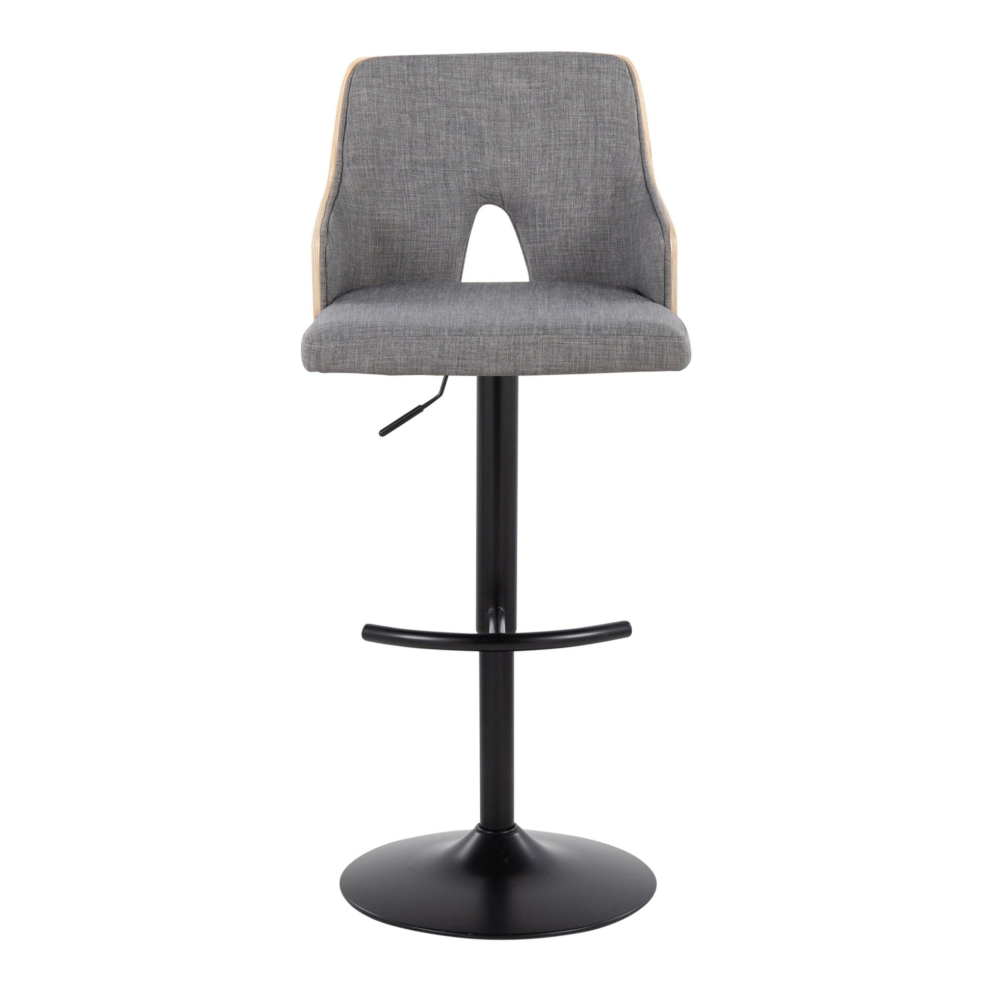 Stella Adjustable Barstool - Set of 2 Cream By LumiSource | Bar Stools | Modishstore - 14