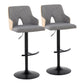 Stella Adjustable Barstool - Set of 2 Cream By LumiSource | Bar Stools | Modishstore - 9