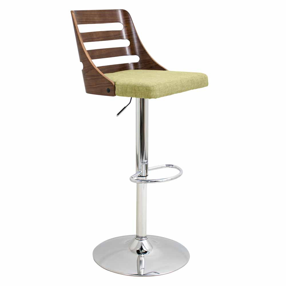 LumiSource Trevi Height Adjustable Barstool with Swivel | Modishstore | Bar Stools