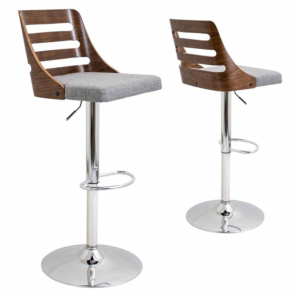 LumiSource Trevi Height Adjustable Barstool with Swivel-11