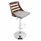 LumiSource Trevi Height Adjustable Barstool with Swivel-12