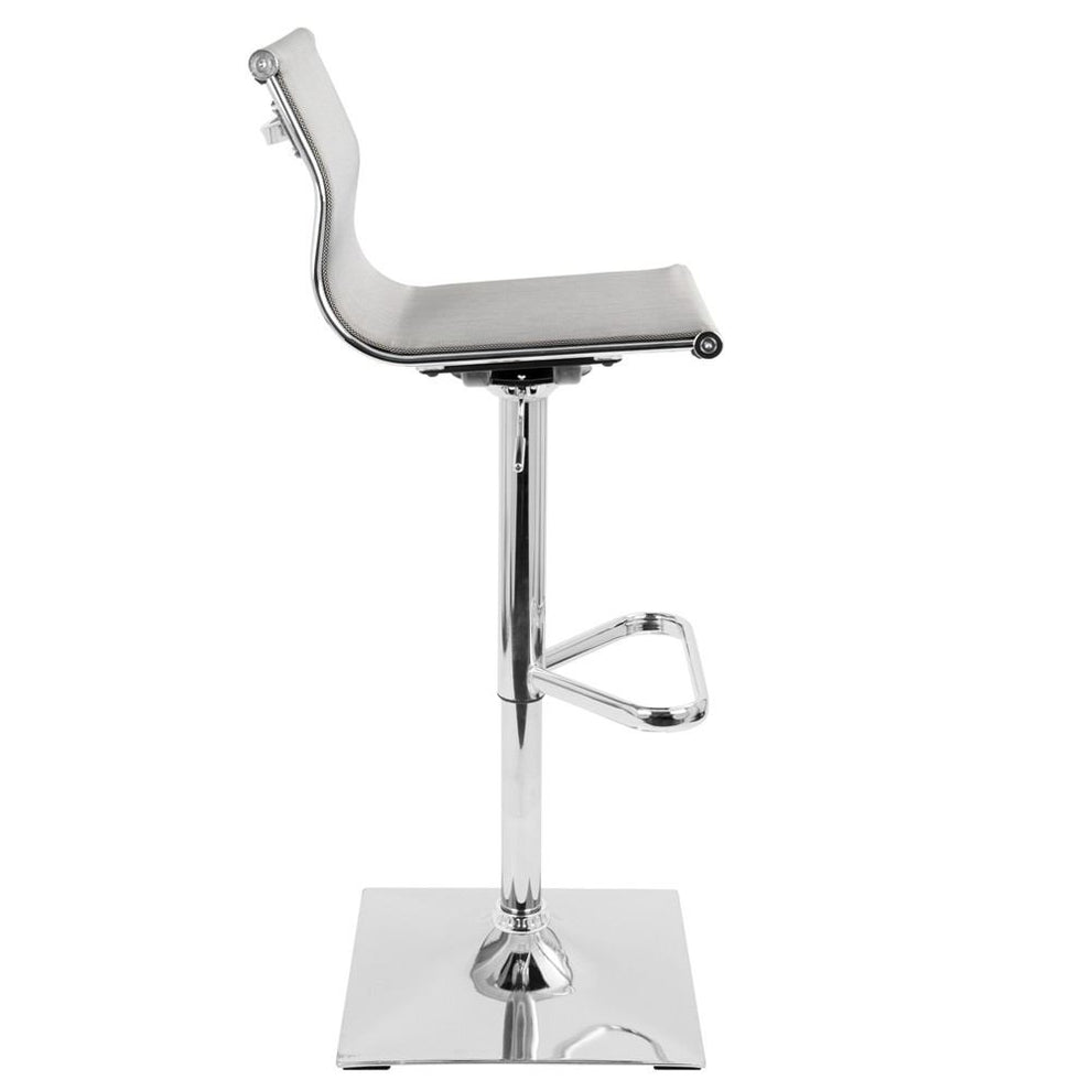 LumiSource Mirage Height Adjustable Barstool with Swivel-3