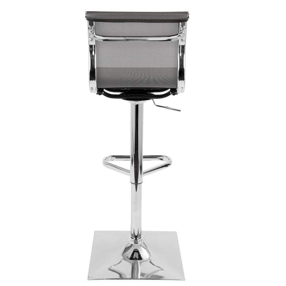 LumiSource Mirage Height Adjustable Barstool with Swivel-5