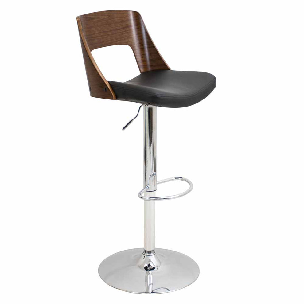 LumiSource Valencia Height Adjustable Barstool with Swivel-7