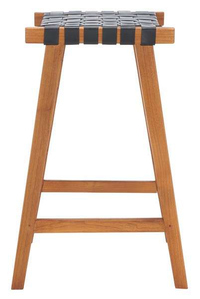 Safavieh Abreu Rectangle Barstool - Black | Bar Stools | Modishstore - 3