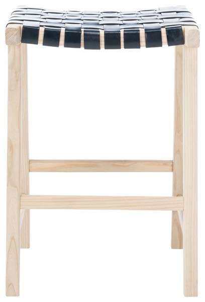 Safavieh Abreu Rectangle Counter Stool - Black | Counter Stools | Modishstore - 2