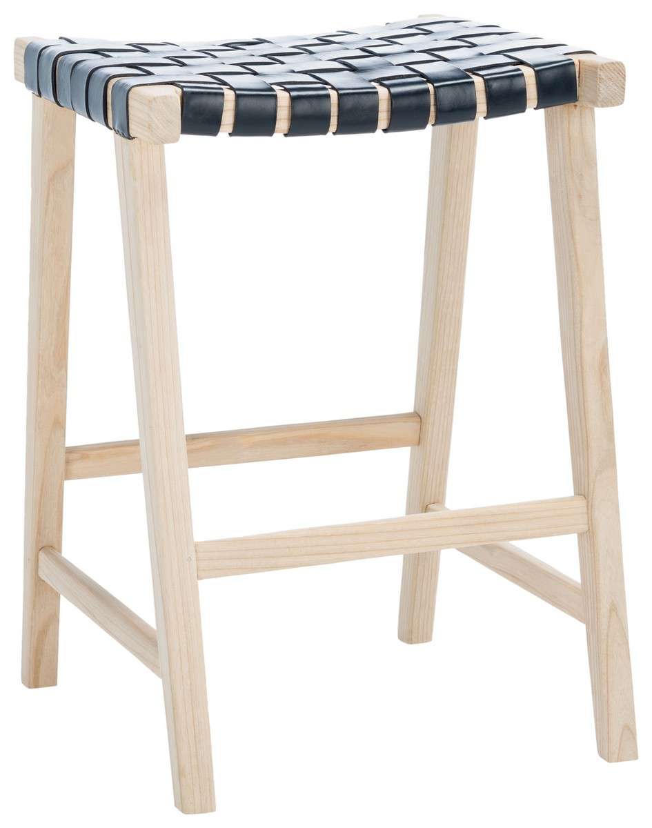 Safavieh Abreu Rectangle Counter Stool - Black | Counter Stools | Modishstore - 3