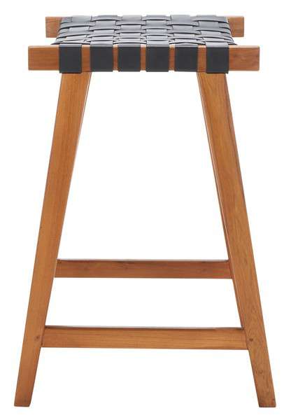 Safavieh Abreu Rectangle Counter Stool - Black | Counter Stools | Modishstore - 3