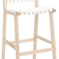 Safavieh Adah Leather Bar Stool - White | Bar Stools | Modishstore - 3