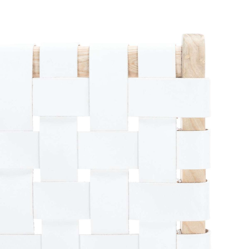Safavieh Adah Leather Counter Stool - White | Counter Stools | Modishstore - 4
