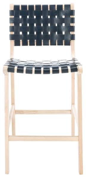 Safavieh Adah Leather Counter Stool - Black | Counter Stools | Modishstore - 2