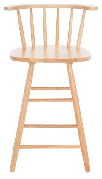 Safavieh Jay Wood Counter Stool - Natural | Counter Stools | Modishstore - 2