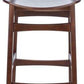 Safavieh Thaxton Bar Stool Set Of 2 - Walnut | Bar Stools | Modishstore - 2