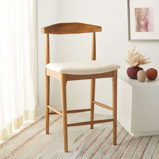 Safavieh Lionel Retro Counter Stool - Walnut | Counter Stools | Modishstore