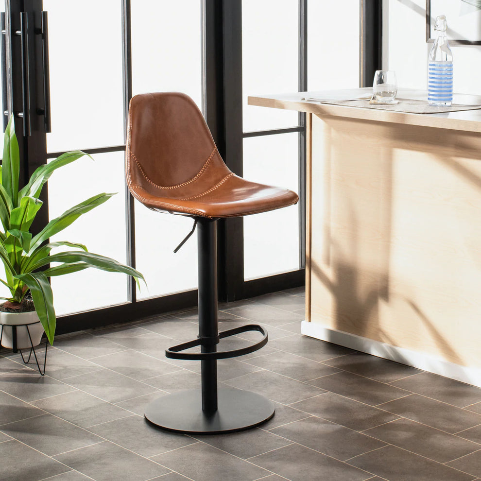 Safavieh Sky Adjustable Swivel Barstool | Bar Stools | Modishstore - 1