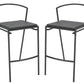 Safavieh Knightley Counter Stool Set Of 2 - Black | Counter Stools | Modishstore - 2