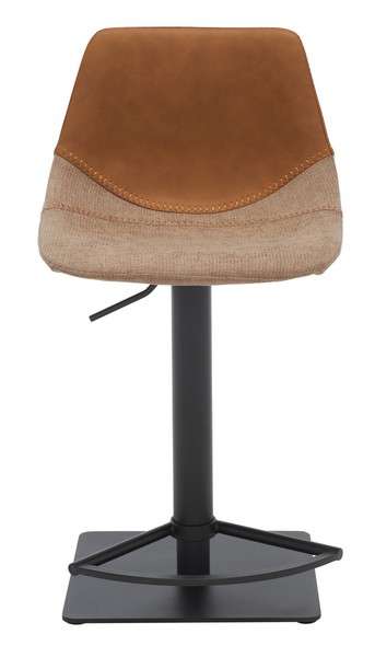 Safavieh Rylen Gas Lift Bar Stool - Cognac | Bar Stools | Modishstore - 2