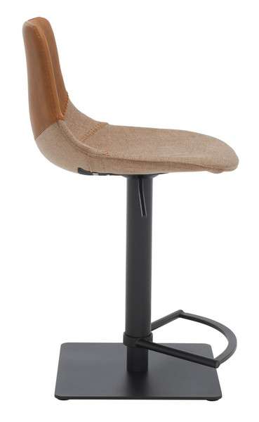 Safavieh Rylen Gas Lift Bar Stool - Cognac | Bar Stools | Modishstore - 3