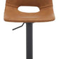 Safavieh Freya Gas Lift Bar Stool - Cognac | Bar Stools | Modishstore - 2