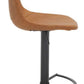 Safavieh Kynlee Gas Lift Barstool - Cognac | Bar Stools | Modishstore - 3