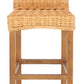 Safavieh Tobie Rattan Bar Stool | Bar Stools | Modishstore - 1