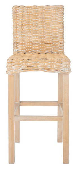 Safavieh Tobie Rattan Bar Stool | Bar Stools | Modishstore - 11