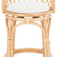 Safavieh Yuta Rattan Counter Stool W/ Cushion - Natural | Counter Stools | Modishstore