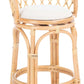 Safavieh Yuta Rattan Counter Stool W/ Cushion - Natural | Counter Stools | Modishstore - 2
