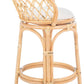 Safavieh Yuta Rattan Counter Stool W/ Cushion - Natural | Counter Stools | Modishstore - 3