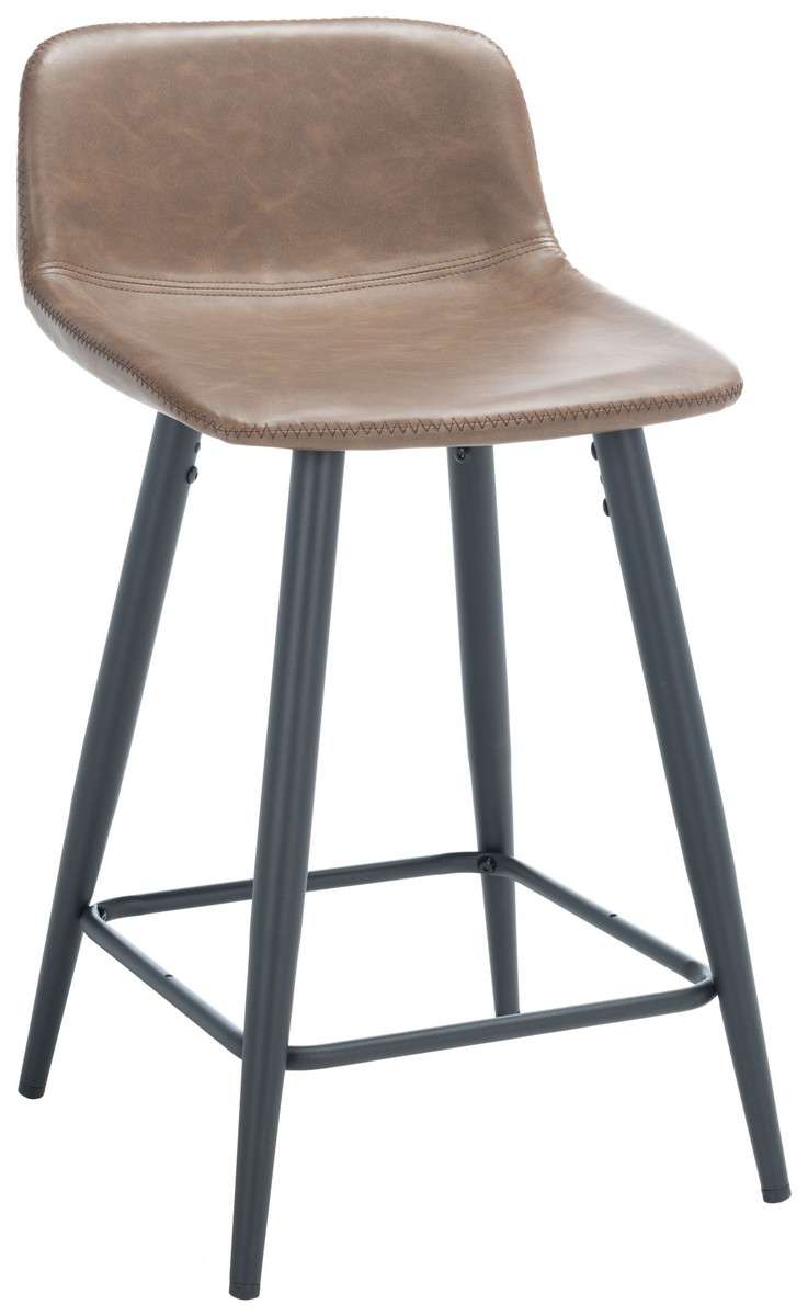 Safavieh Asena Counter Stool - Saddle | Counter Stools | Modishstore - 2