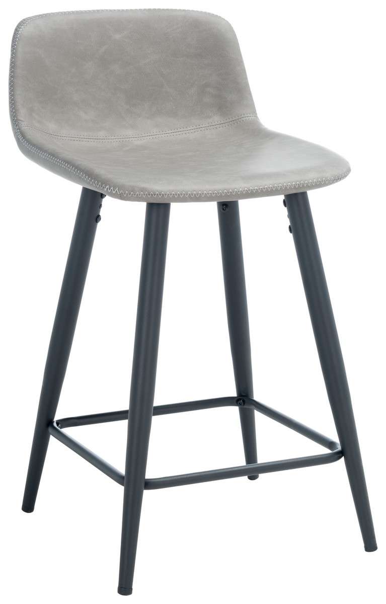 Safavieh Asena Counter Stool - Gray | Counter Stools | Modishstore - 2