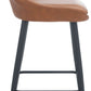 Safavieh Anson Counter Stool - Cigar | Counter Stools | Modishstore - 3