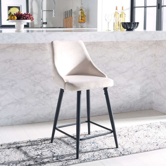 Safavieh Kelsey Counter Stool - Beige | Counter Stools | Modishstore