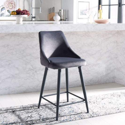 Safavieh Kelsey Counter Stool - Shale | Counter Stools | Modishstore