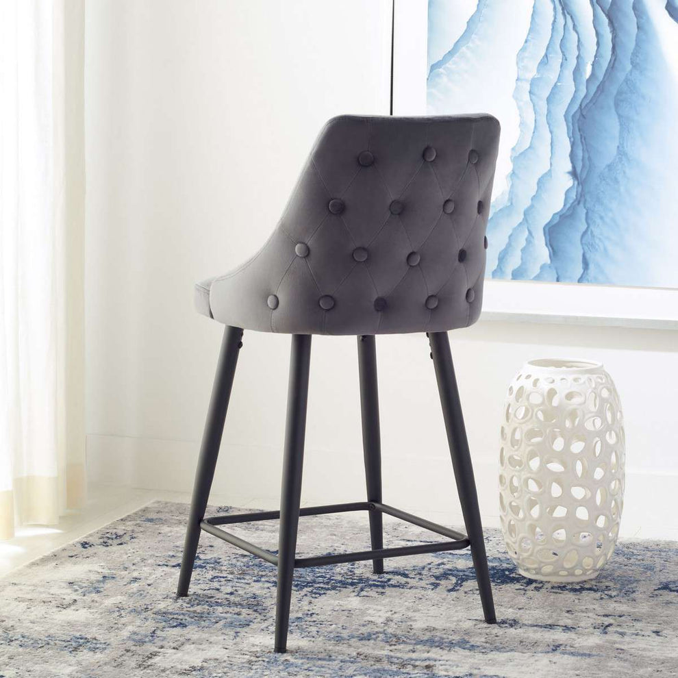 Safavieh Kelsey Counter Stool - Shale | Counter Stools | Modishstore - 4
