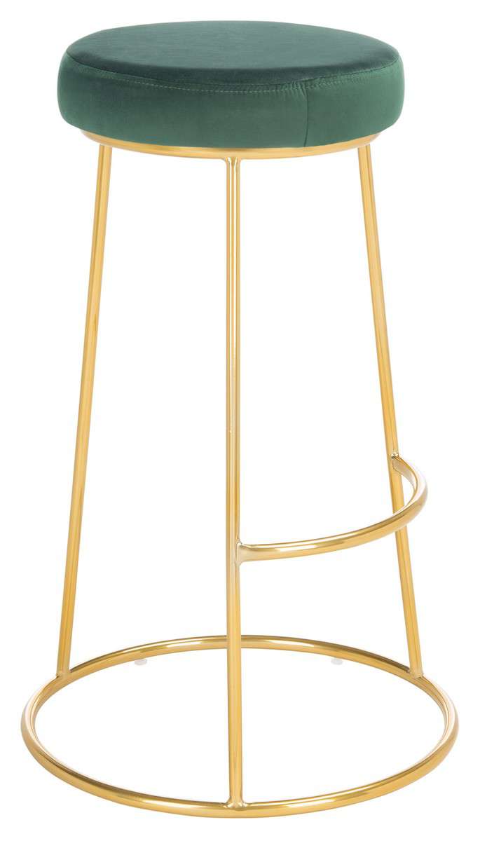Safavieh Sabina Round Bar Stool - Malachite Green | Counter Stools | Modishstore - 3