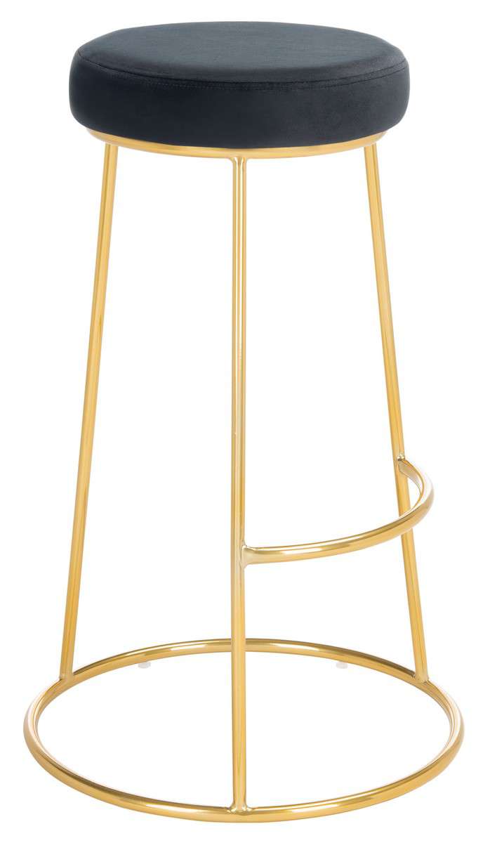 Safavieh Sabina Round Bar Stool - Black | Counter Stools | Modishstore - 3