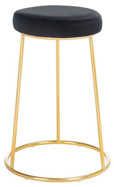 Safavieh Kellie Round Counter Stool - Black | Counter Stools | Modishstore - 2