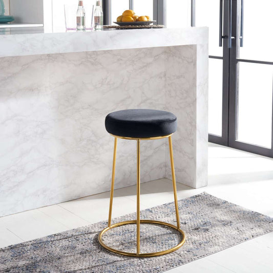 Safavieh Kellie Round Counter Stool - Black | Counter Stools | Modishstore