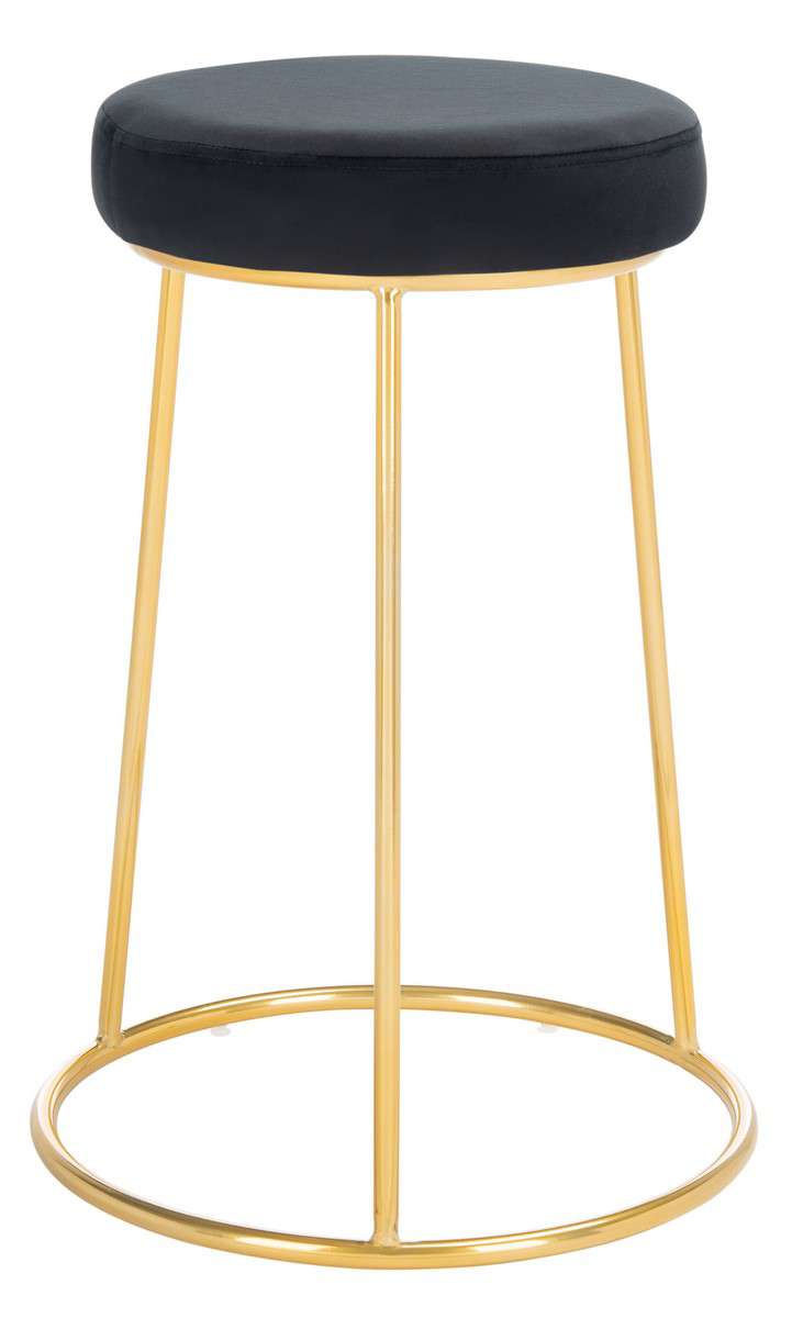 Safavieh Kellie Round Counter Stool - Black | Counter Stools | Modishstore - 3