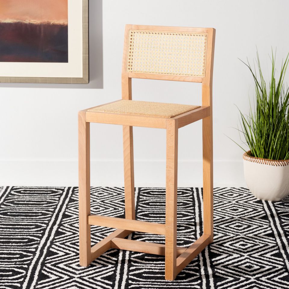 Safavieh Seika Rattan Counter Stool | Counter Stools | Modishstore - 10