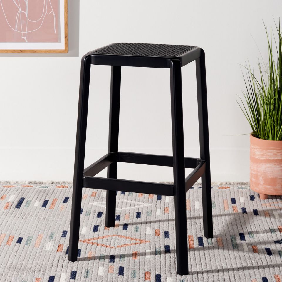 Safavieh Silus Backless Cane Bar Stool | Bar Stools | Modishstore - 14