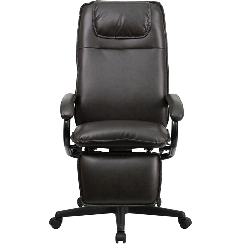 Flash Furniture High Back Brown Leather Executive Reclining Swivel Office Chair | Office Chairs | Modishstore-5