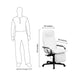 Flash Furniture High Back White Leather Executive Reclining Swivel Office Chair | Office Chairs | Modishstore-5