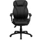 Flash Furniture High Back Black Leather Executive Swivel Office Chair With Triple Paddle Control And Lumbar Support Knob | Office Chairs | Modishstore-4