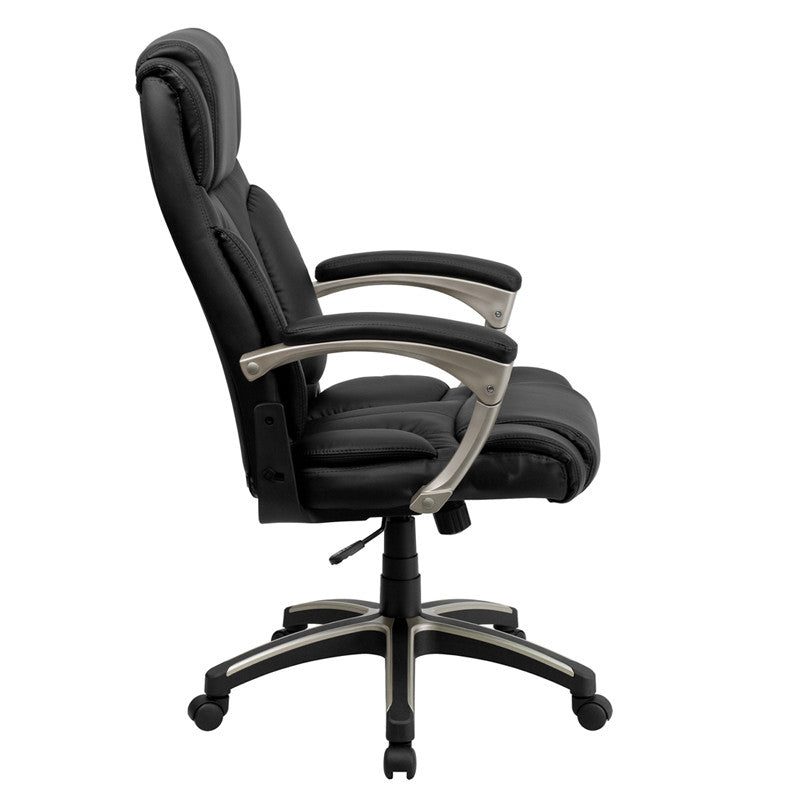 Flash Furniture High Back Folding Black Leather Executive Swivel Office Chair | Office Chairs | Modishstore - 4