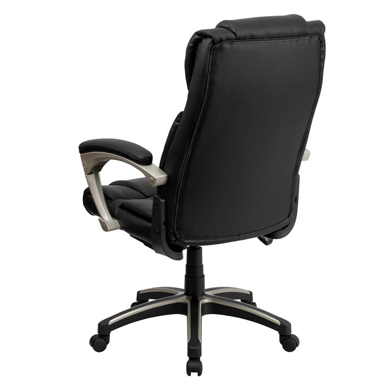 Flash Furniture High Back Folding Black Leather Executive Swivel Office Chair | Office Chairs | Modishstore - 3