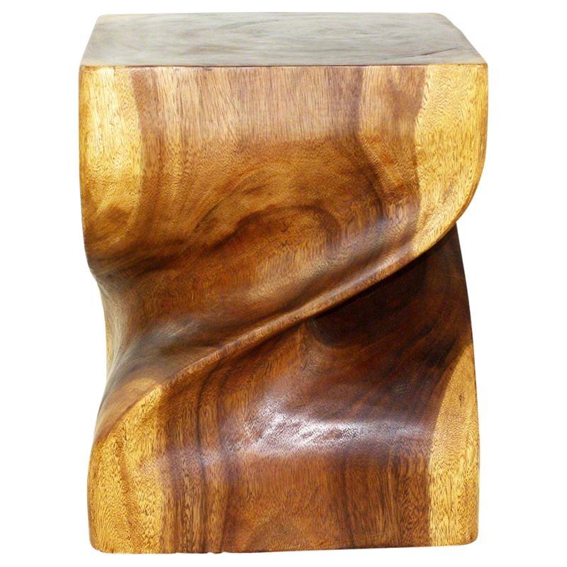 Haussmann Big Twist Duo 16" Sq - Walnut | Stools & Benches | Modishstore-2