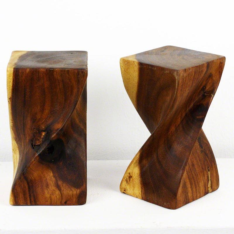 Haussmann Mini Big Twist Stool 4"Sq - Set of 2 | Home Accents | Modishstore-5
