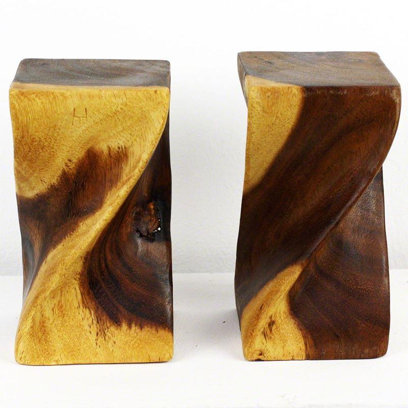 Haussmann Mini Big Twist Stool 4"Sq - Set of 2 | Home Accents | Modishstore-2